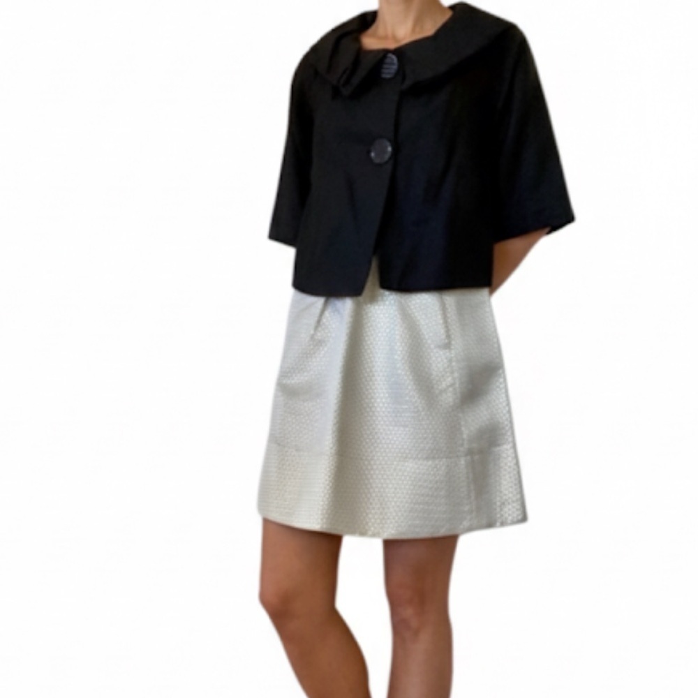 Ganni For Anthro Gold Brocade Short Skirt Size Small New Without Tags!